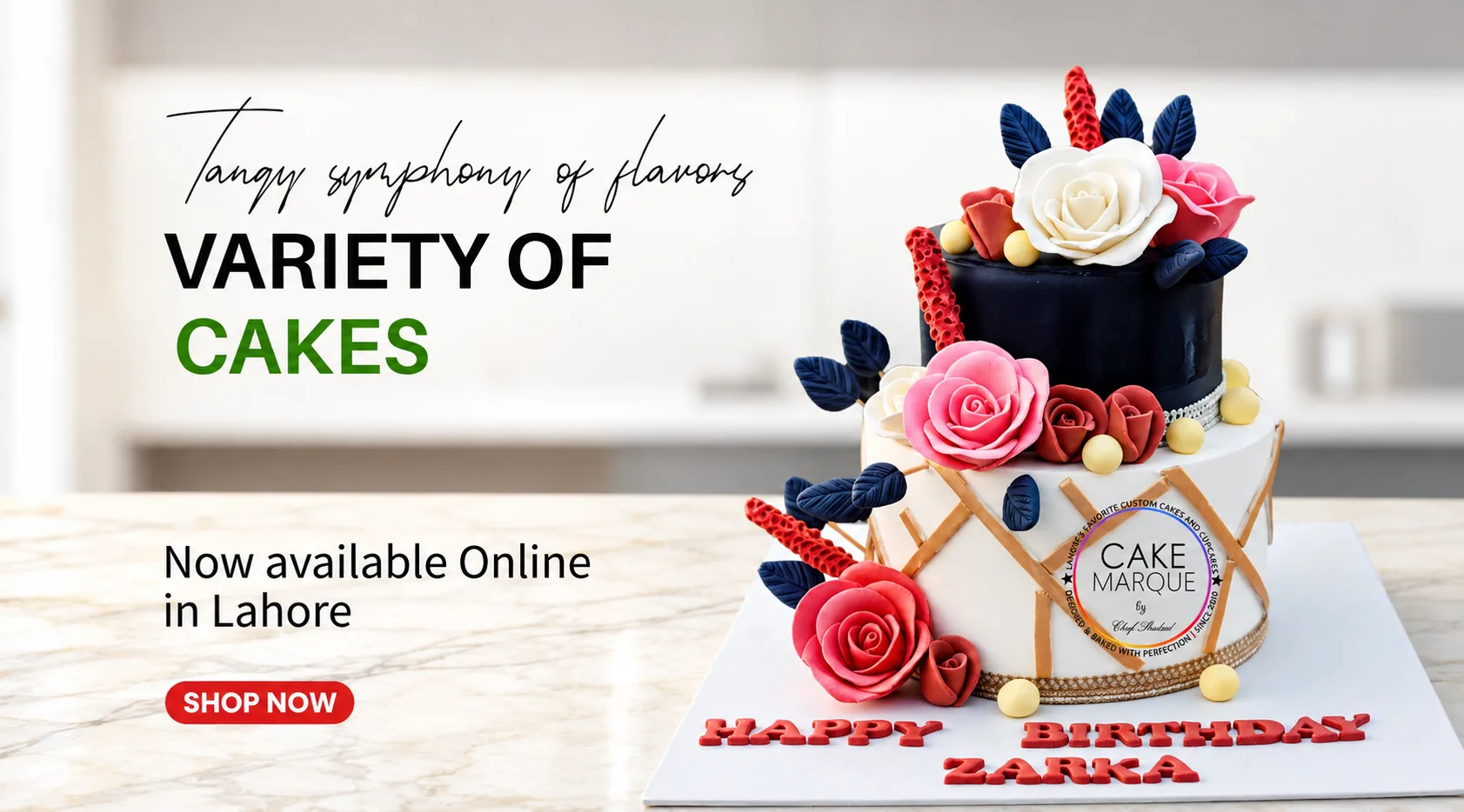 Cake Marque — customized cakes and online delivery in Lahore